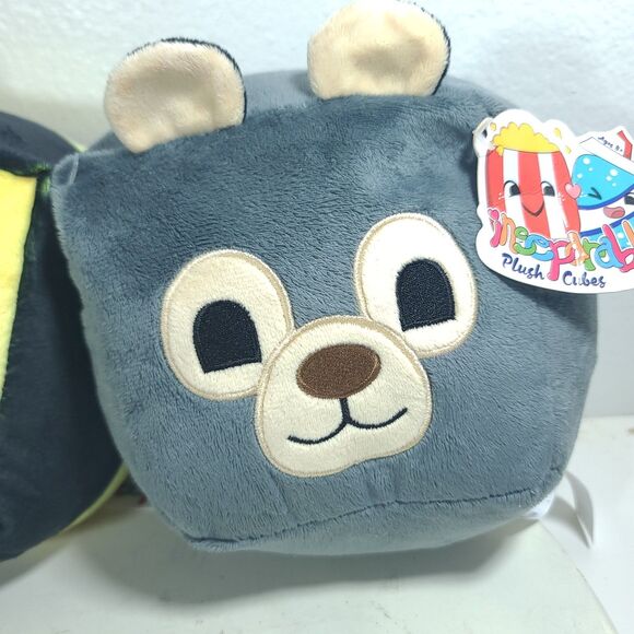 1 (2pcs) set of Inseparables Love plush cubes - Bear & Bee 5" NEW WITH TAGS - Picture 3 of 14